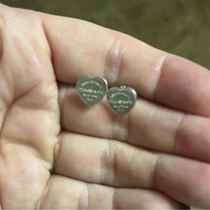 Tiffany sterling silver Return to Tiffany stud earrings
